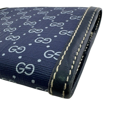 Gucci Micro GG Bifold Wallet Navy — view 5