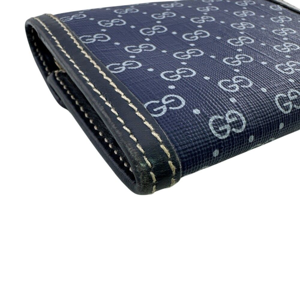 Gucci Micro GG Bifold Wallet Navy — view 4