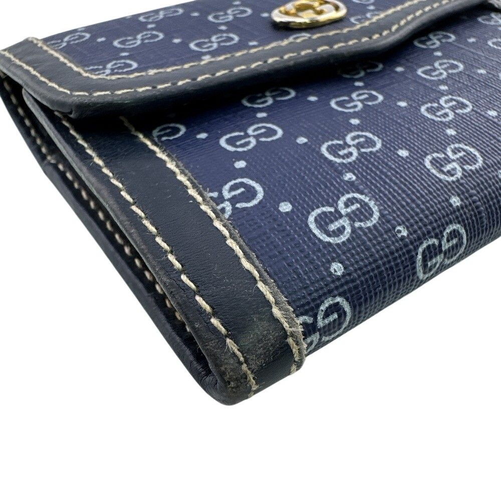 Gucci Micro GG Bifold Wallet Navy — view 2