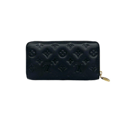 Louis Vuitton Zippy Wallet Coussin Monogram Empreinte Leather Black — view 2