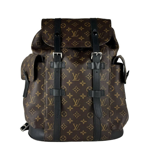 Louis Vuitton Backpack Monogram Macassar Christopher MM