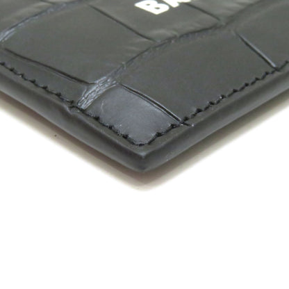 Balenciaga Cash Card Case Black Leather — view 5