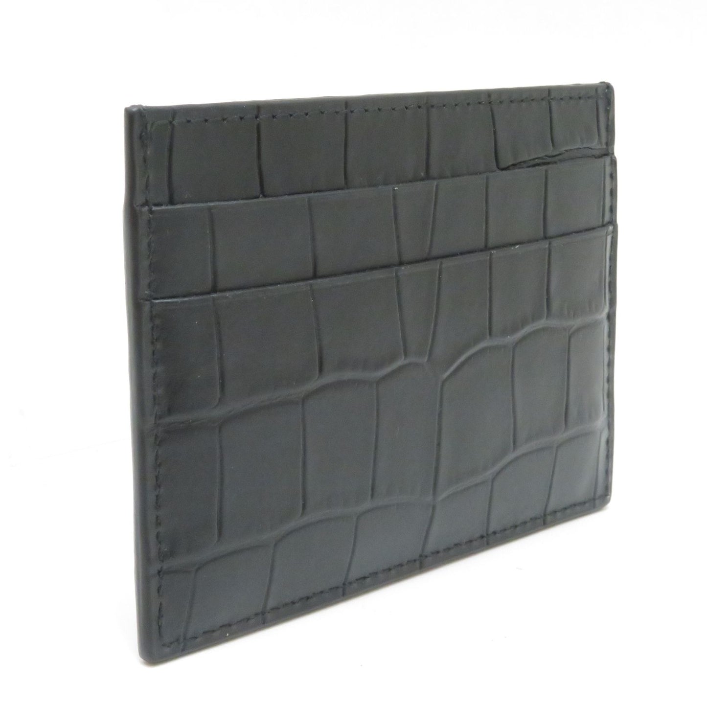 Balenciaga Cash Card Case Black Leather — view 2