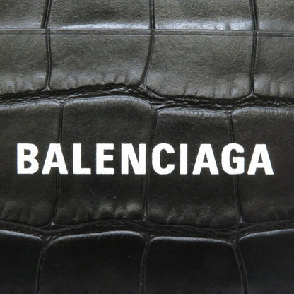 Balenciaga Cash Card Case Black Leather — view 6