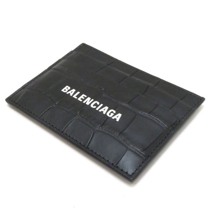 Balenciaga Cash Card Case Black Leather — view 3