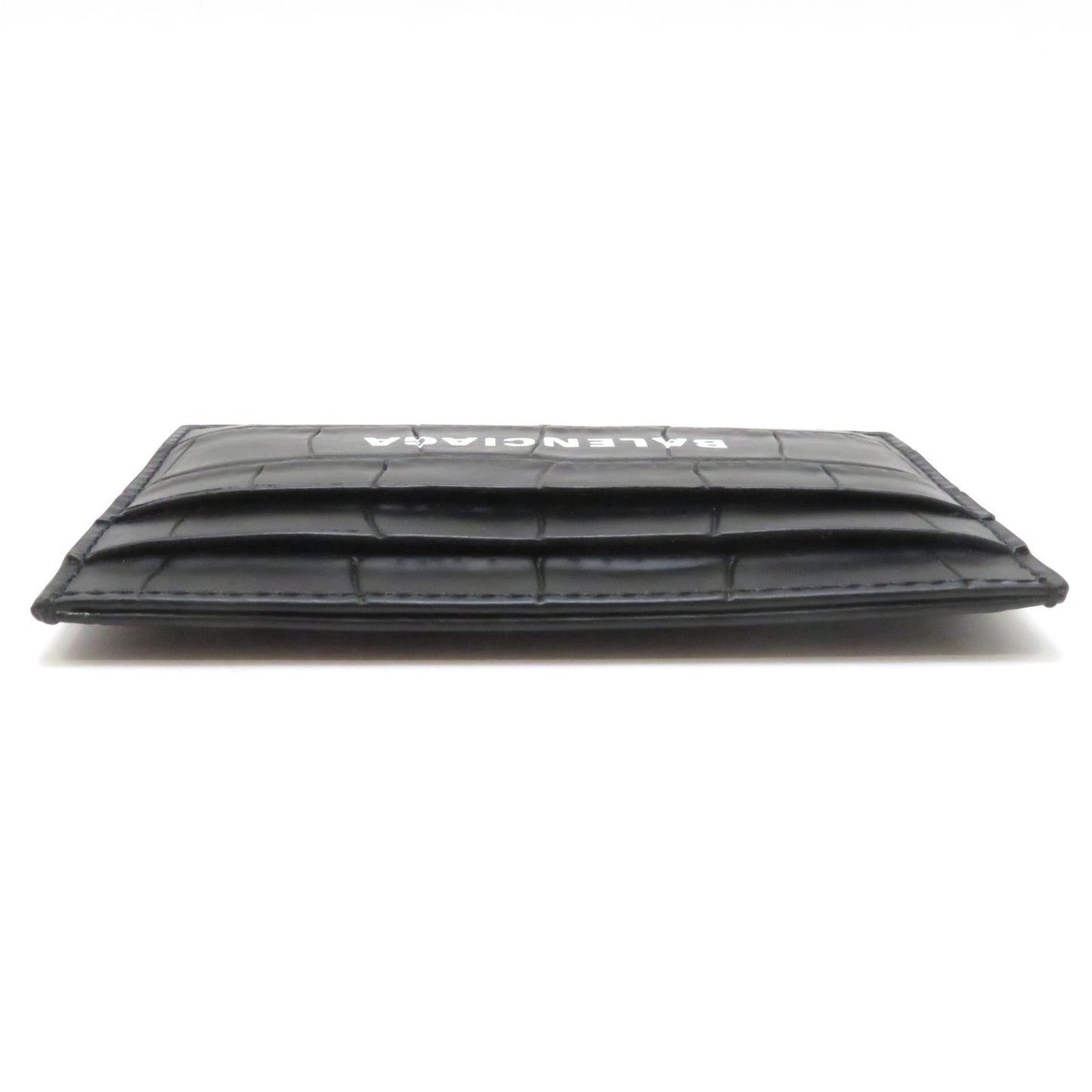 Balenciaga Cash Card Case Black Leather — view 4