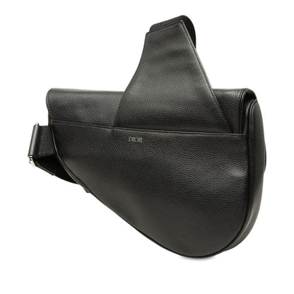 Dior Saddle Bag Crossbody Black Leather — view 2