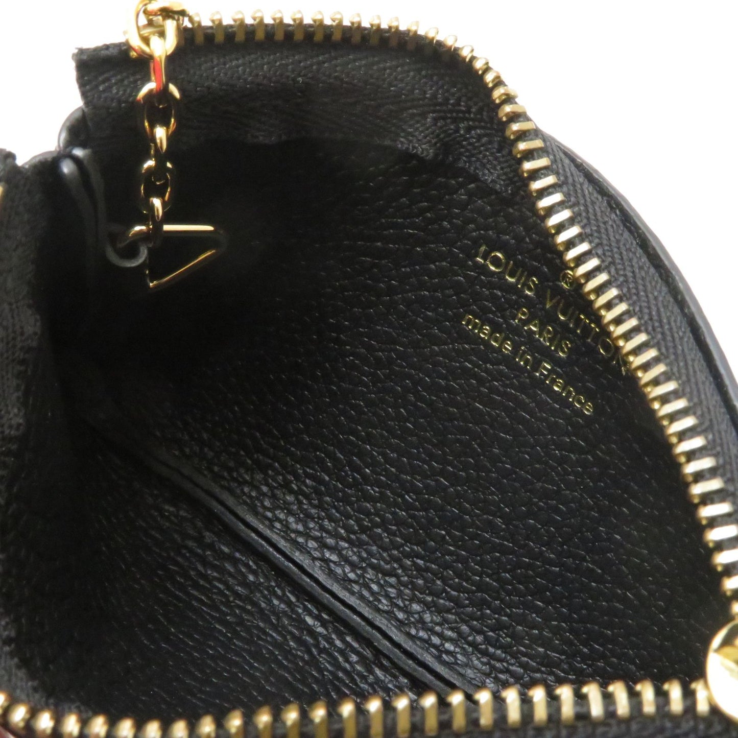 Louis Vuitton Pochette Cles Monogram Empreinte Noir — view 5