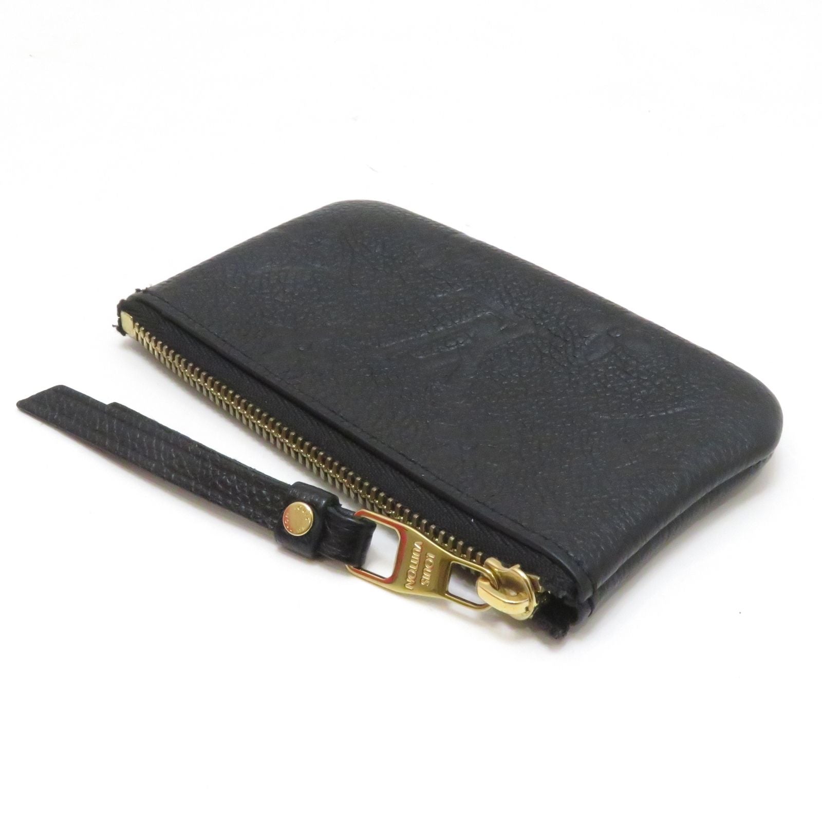 Louis Vuitton Pochette Cles Monogram Empreinte Noir — view 3