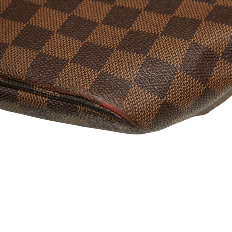 Louis Vuitton Damier Neverfull GM Tote Shoulder Bag Brown Leather — view 4