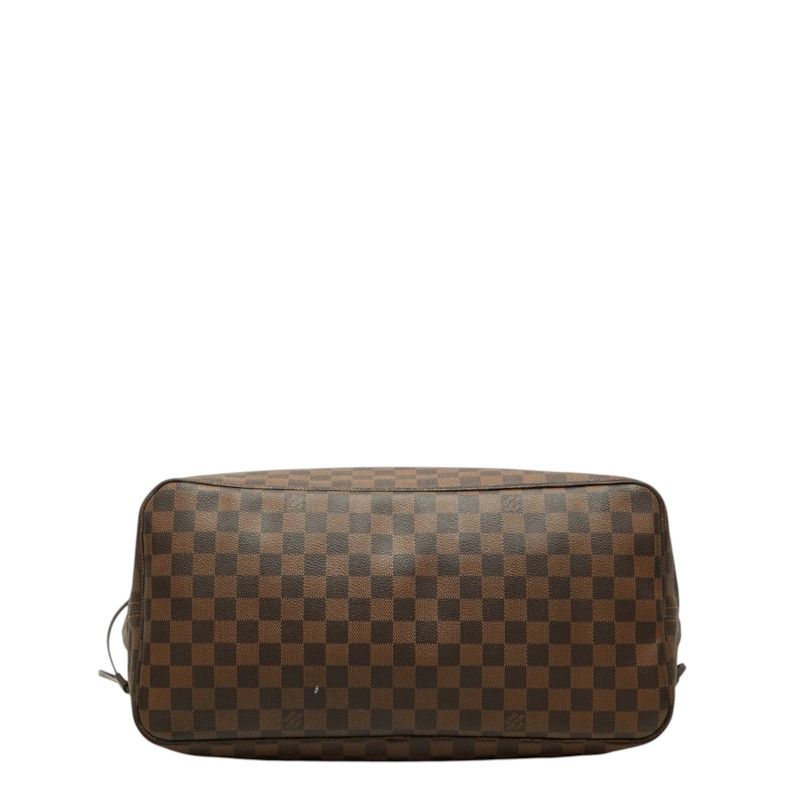Louis Vuitton Damier Neverfull GM Tote Shoulder Bag Brown Leather — view 3