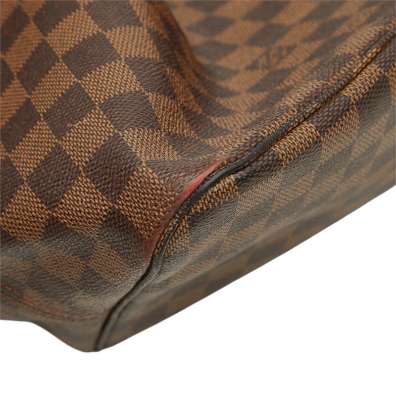 Louis Vuitton Damier Neverfull GM Tote Shoulder Bag Brown Leather — view 5
