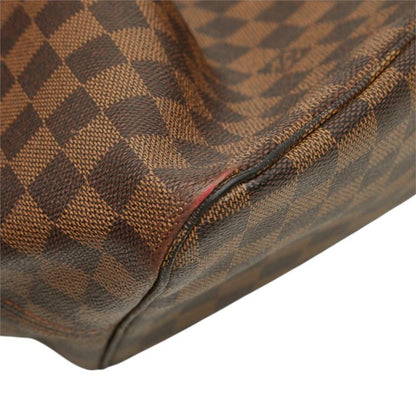 Louis Vuitton Damier Neverfull GM Tote Shoulder Bag Brown Leather — view 5