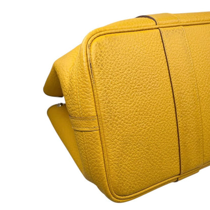 Hermes Tote Bag Garden Party PM Negonda Jaune Ambre Yellow Silver — view 6