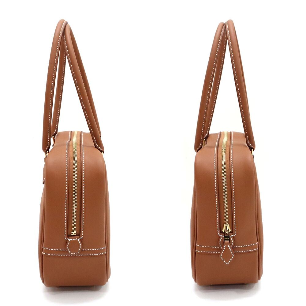 Hermes Plume 20 Mini Gold Swift Handbag — view 3