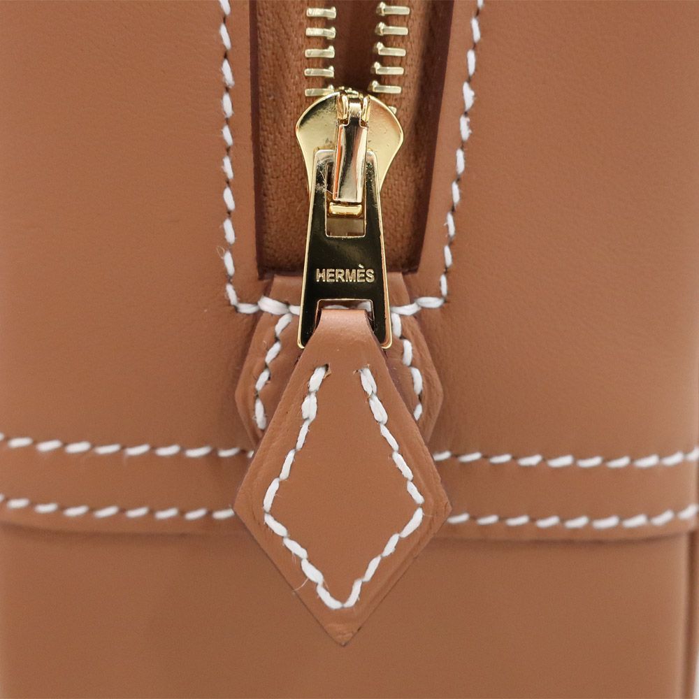Hermes Plume 20 Mini Gold Swift Handbag — view 7
