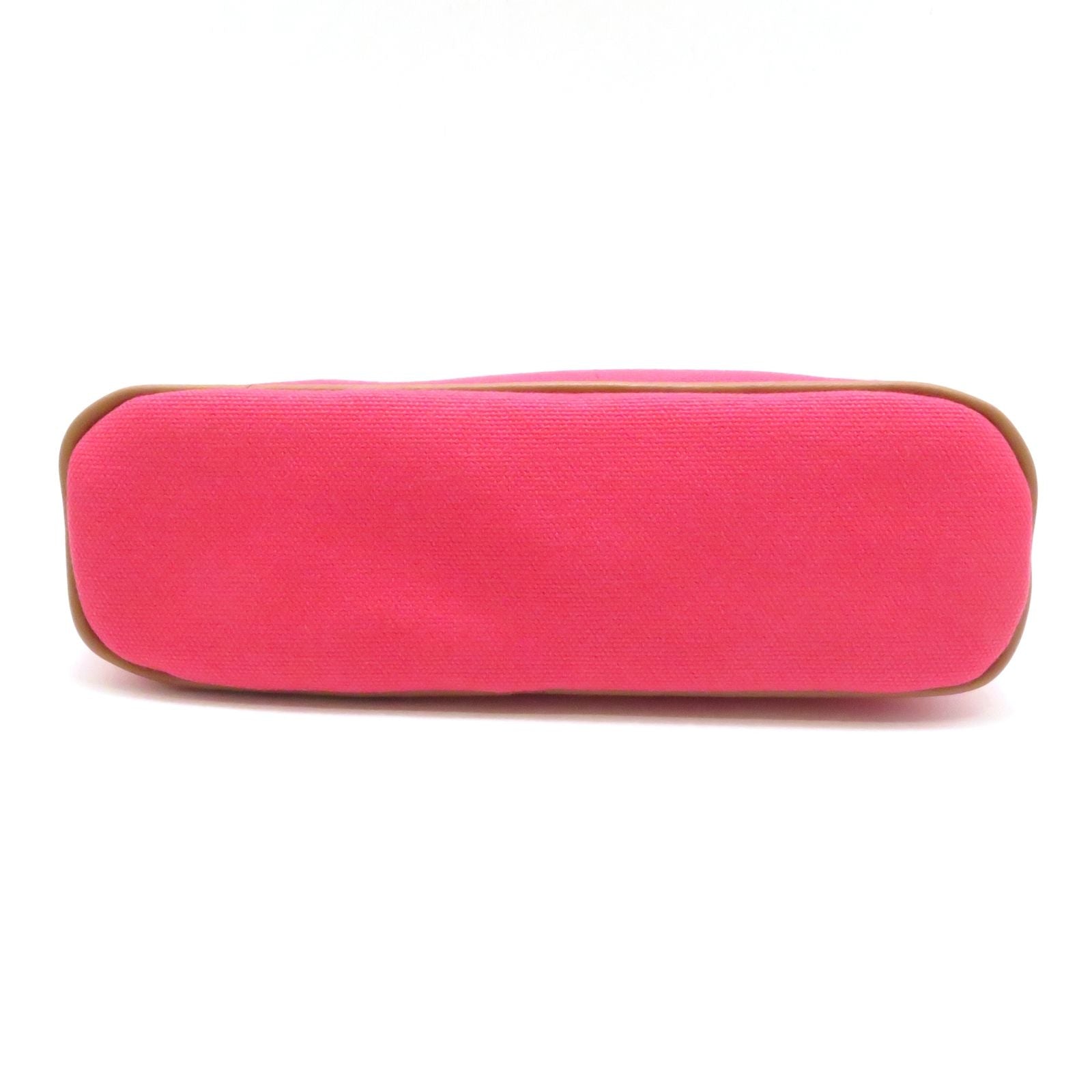 Hermes Bolide Pouch Mini Hibiscus Silver 06 Canvas — view 4