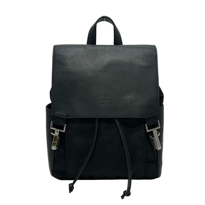 Gucci Backpack Black Drawstring Leather