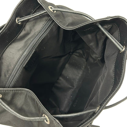 Gucci Backpack Black Drawstring Leather — view 7