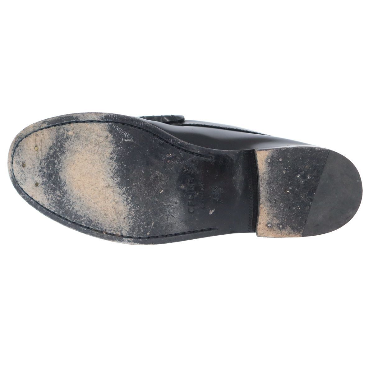 Celine Leopard Calf Hair Loafers Black Brown — view 4