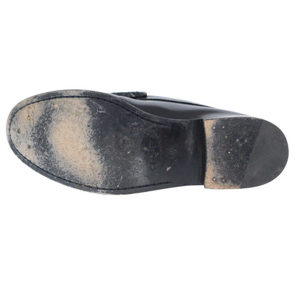 Celine Leopard Calf Hair Loafers Black Brown — view 4