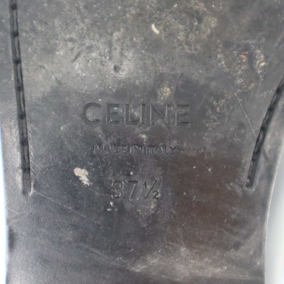 Celine Leopard Calf Hair Loafers Black Brown — view 6