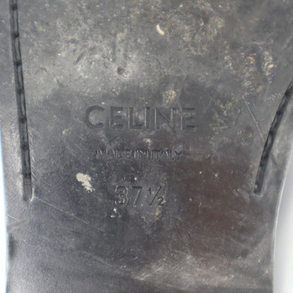 Celine Leopard Calf Hair Loafers Black Brown — view 6