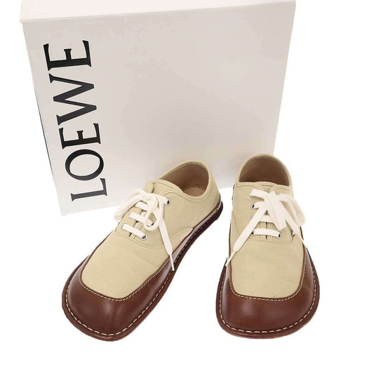 Loewe Bay Shoes Bay Lace-up Canvas Beige