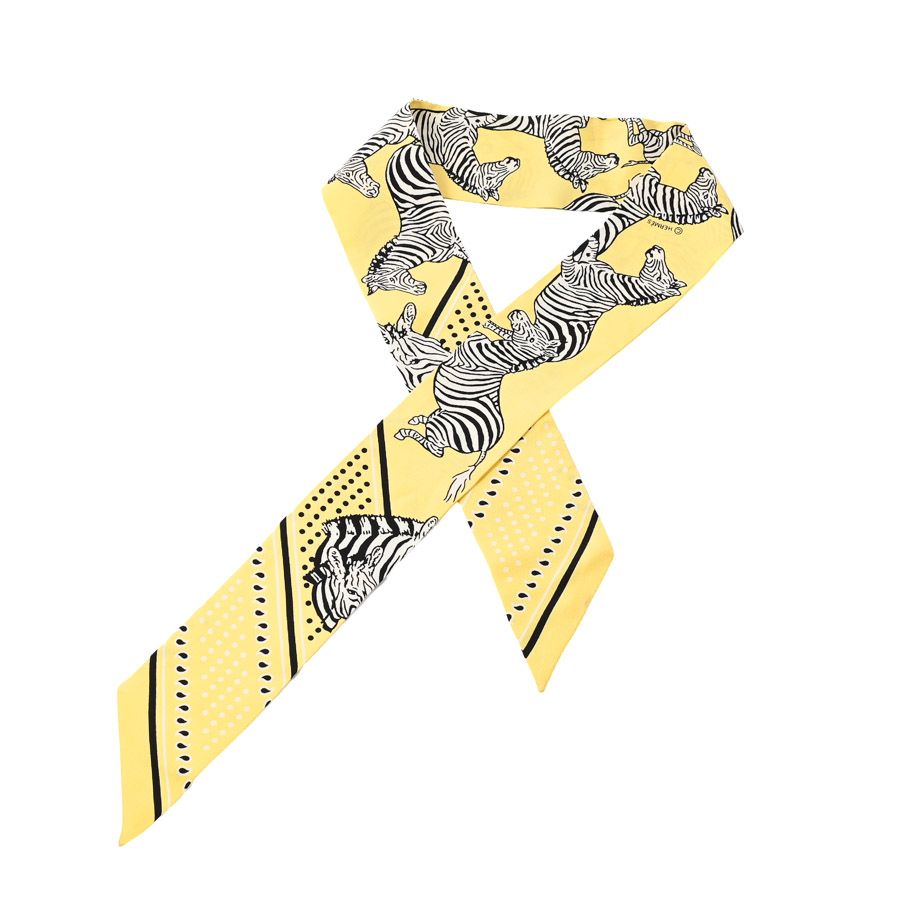 Hermes Scarf Twilly Scarves Yellow