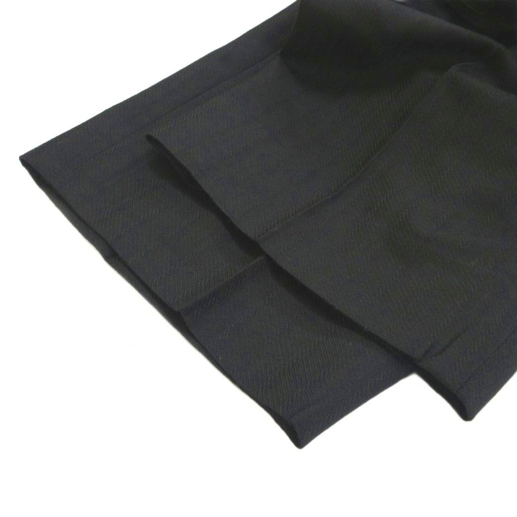 Saint Laurent Paris Trousers Pants Wide Wool Single-pleat Black Cropped 48 — view 6