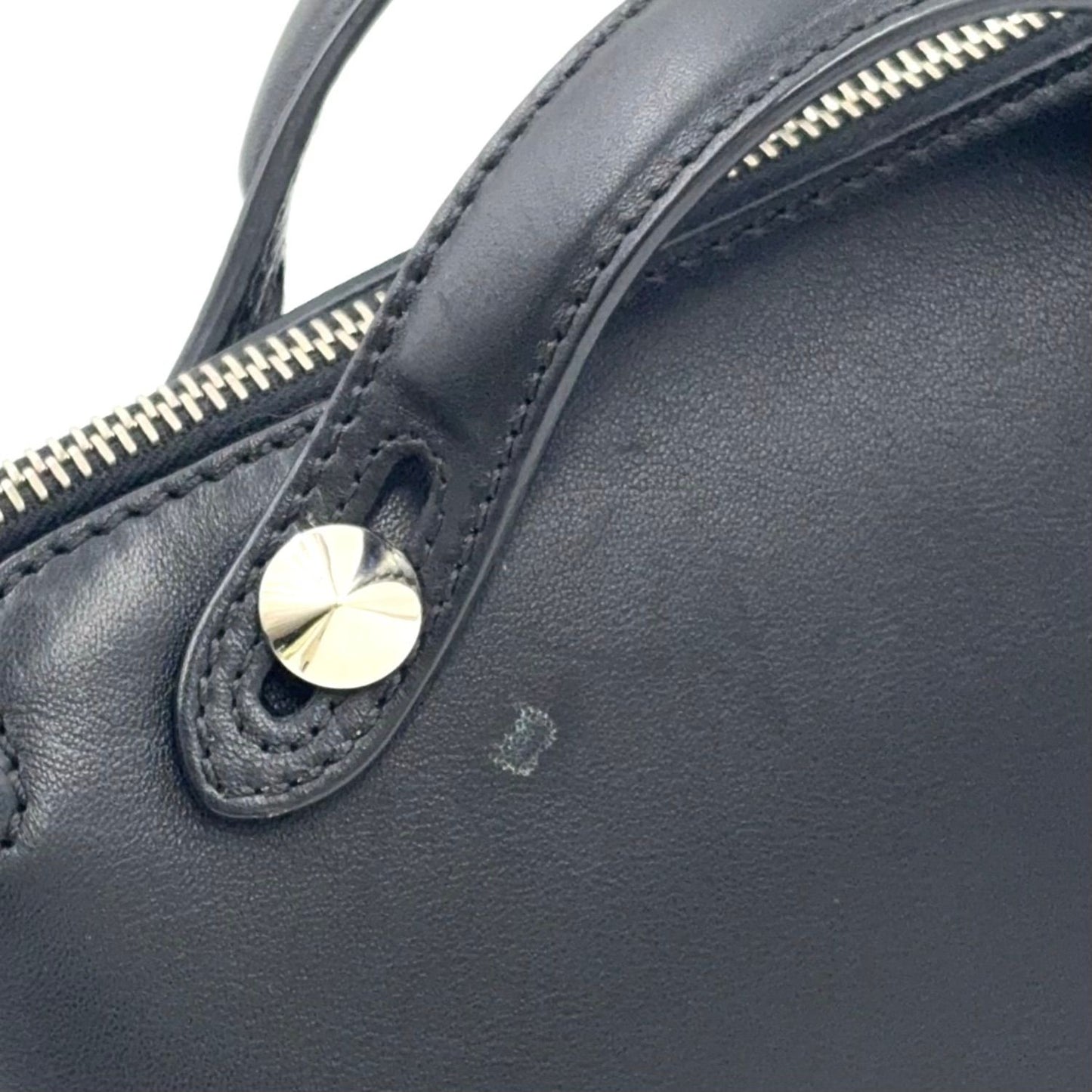 Fendi by the Way Flowerland 2-Way Calfskin Black Handbag Silver — view 5