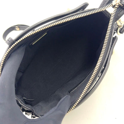 Fendi by the Way Flowerland 2-Way Calfskin Black Handbag Silver — view 3
