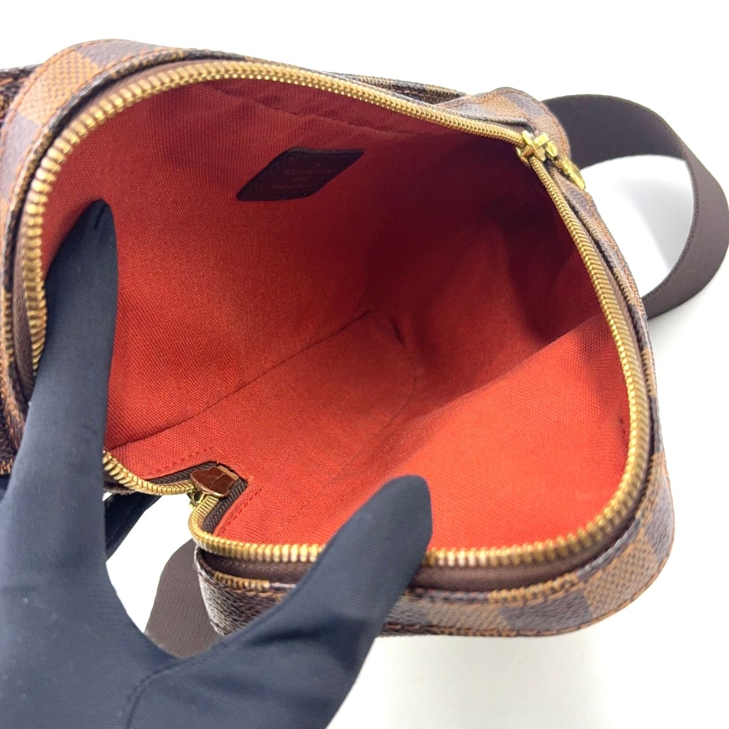 Louis Vuitton Geronimos Brown Belt Bag Gold — view 3