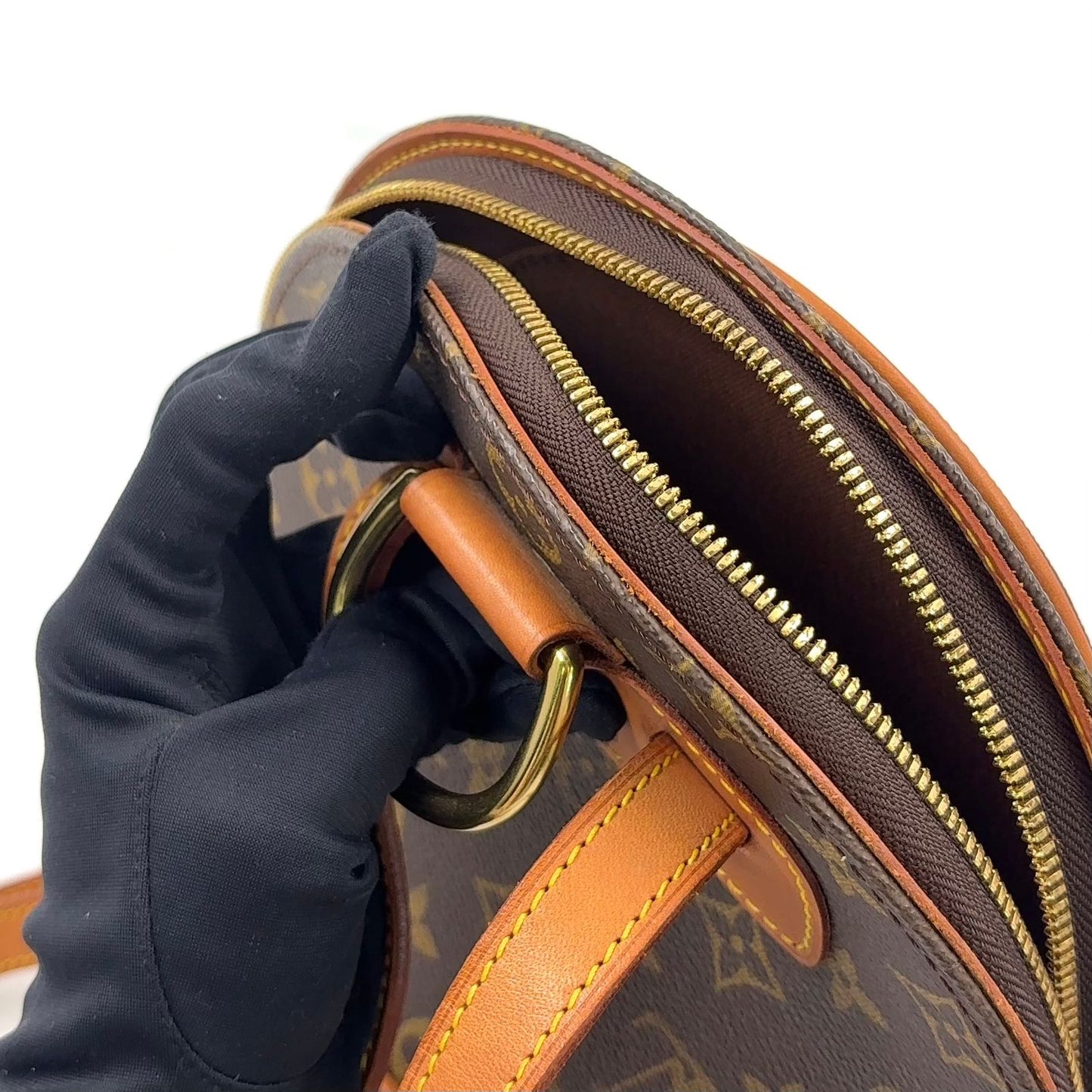 Louis Vuitton Ellipse Sac a Dos Monogram Leather Brown Light Backpack Gold — view 8