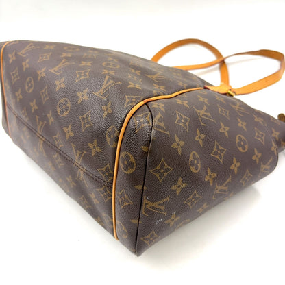 Louis Vuitton Totally MM Monogram Leather Brown Light Tote Bag Gold — view 8