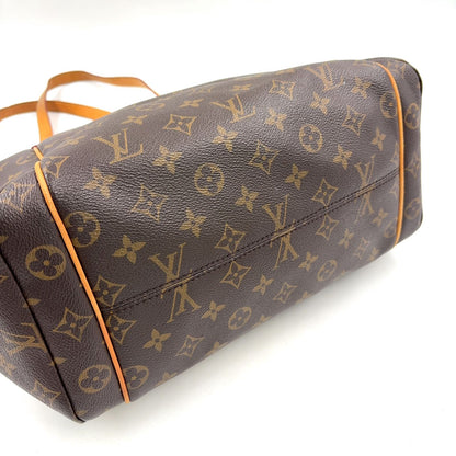 Louis Vuitton Totally MM Monogram Leather Brown Light Tote Bag Gold — view 7