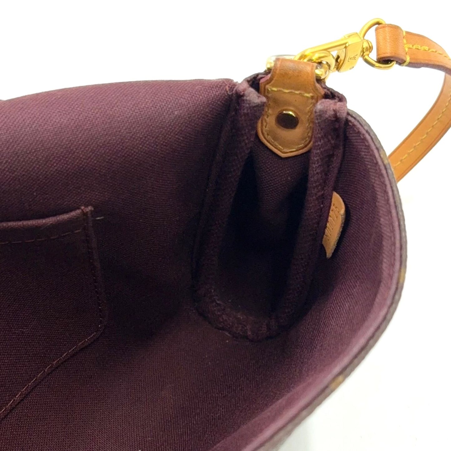 Louis Vuitton Favorite MM Monogram Leather Brown Light Handbag Gold — view 6