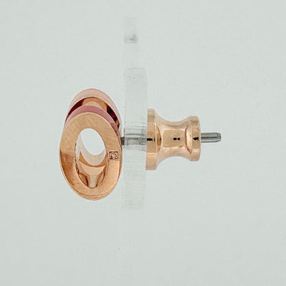 Hermes Mini Pop H Earrings H Logo Metal Pink — view 2