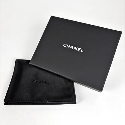 Chanel Card Case CC Logo Quilted Coin Purse Caviar Leather Light Blue — view 8