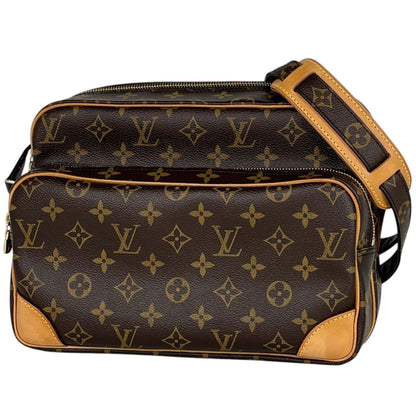 Louis Vuitton Nile Shoulder Bag Monogram Brown