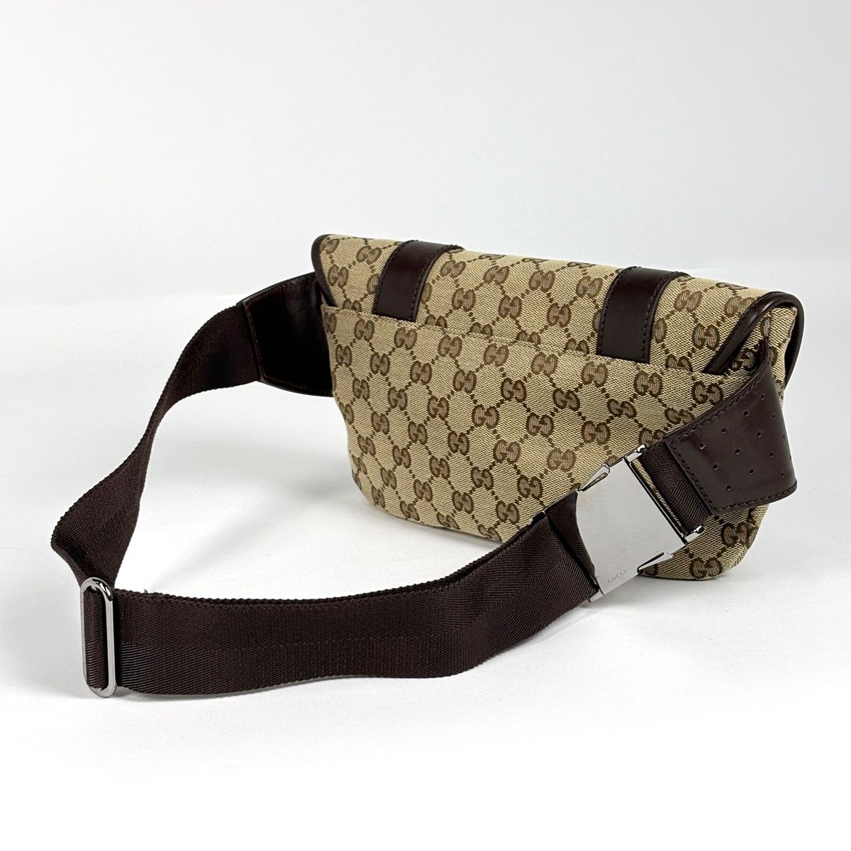 Gucci Belt Bag GG Pattern Waist Canvas Beige Brown — view 2
