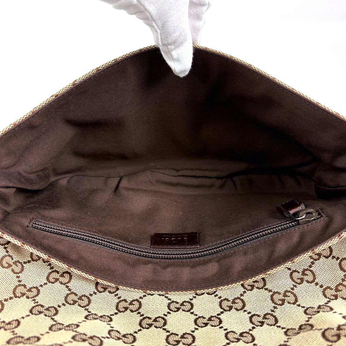Gucci Belt Bag GG Pattern Waist Canvas Beige Brown — view 7