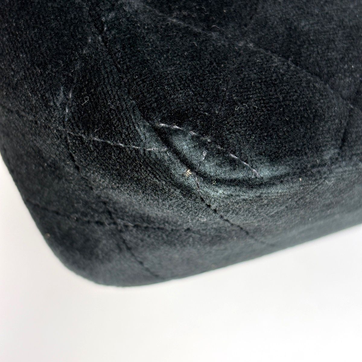 Chanel Backpack CC Logo Quilted Velour Black — view 3