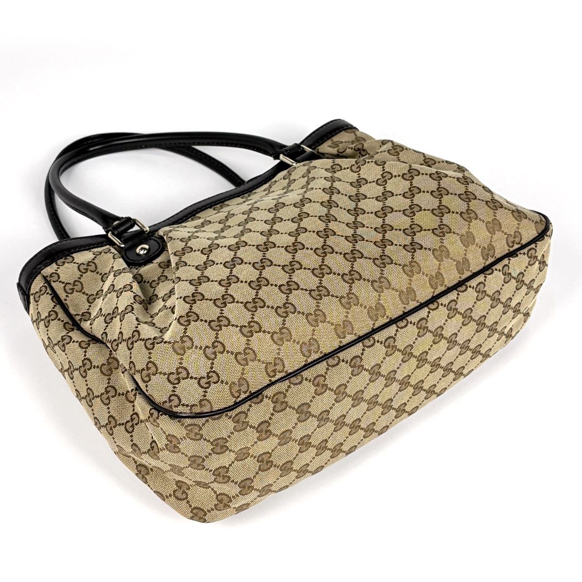Gucci Tote Bag GG Pattern Sukey Canvas Beige Brown — view 2