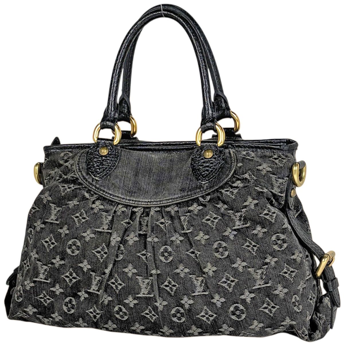Louis Vuitton Neo Cabby MM Handbag Monogram Denim Noir