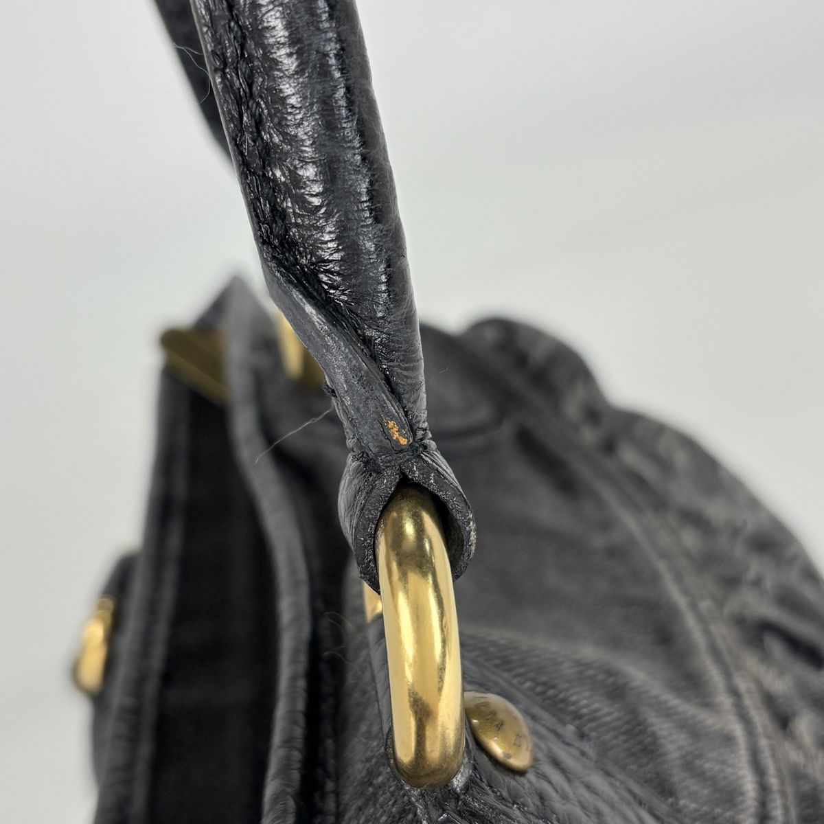 Louis Vuitton Neo Cabby MM Handbag Monogram Denim Noir — view 7