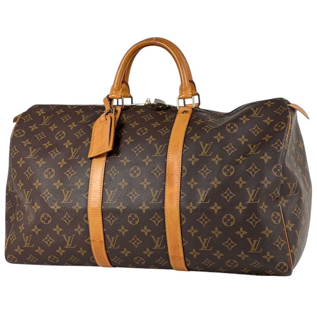 Louis Vuitton Keepall 50 Boston Bag Monogram Brown