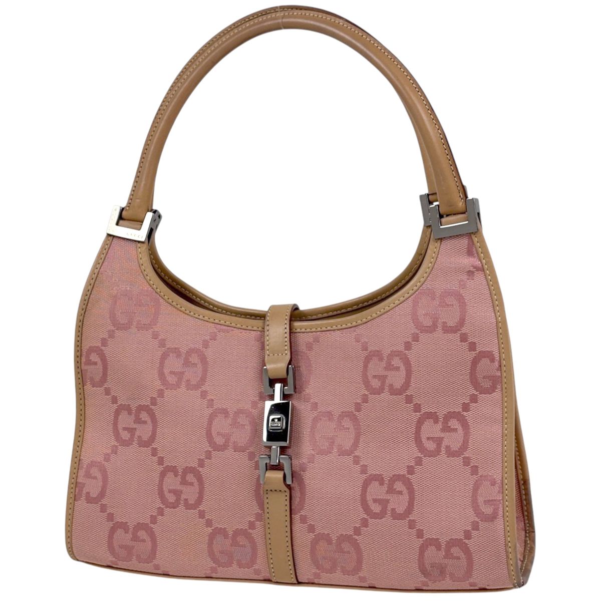 Gucci Handbag Jackie Line GG Pattern Canvas Pink