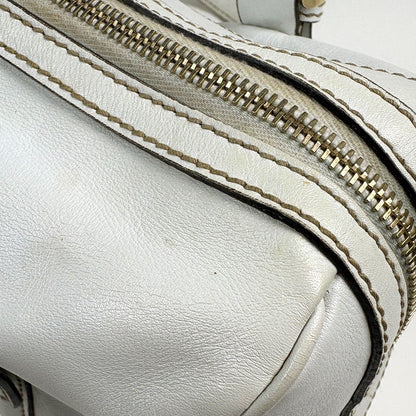 Gucci Handbag GG Logo Interlocking G Leather White — view 4