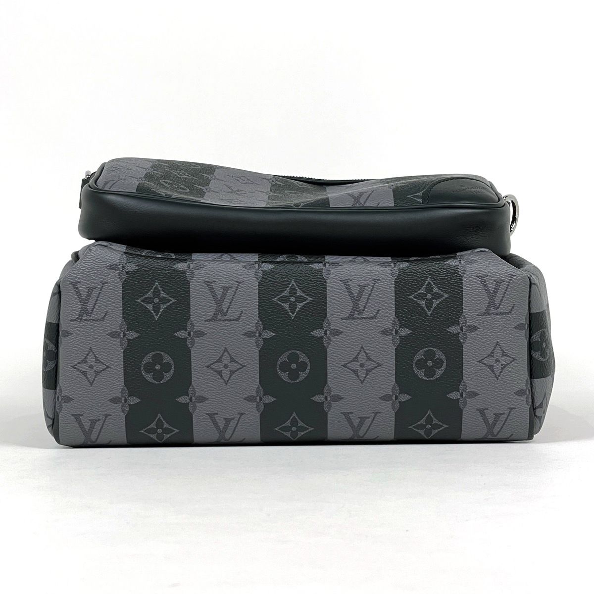 Louis Vuitton Modular Backpack Monogram Stripe 2-Way Eclipse Black Gray — view 3